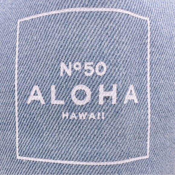 HAWAII HAT / Aloha denim cap - Picture 2 of 2